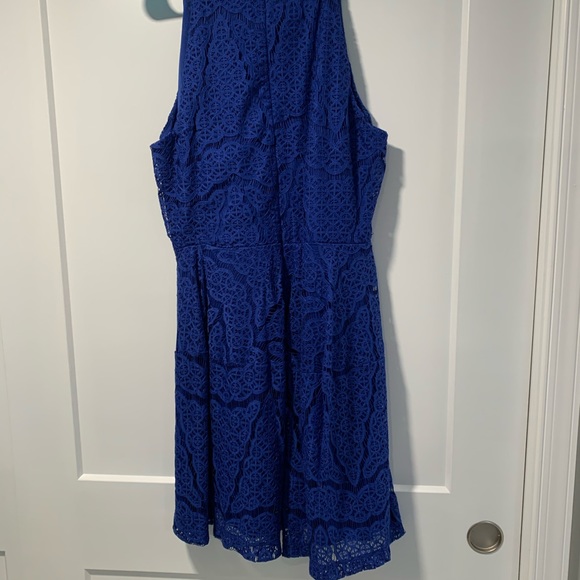 Mossimo Lace Fit and Flare Skater Dress - Uniform Blue - Picture 4 of 6